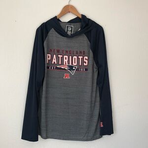 NWT NFL Team Apparel New England Patriots Hooded Navy Sweater Large